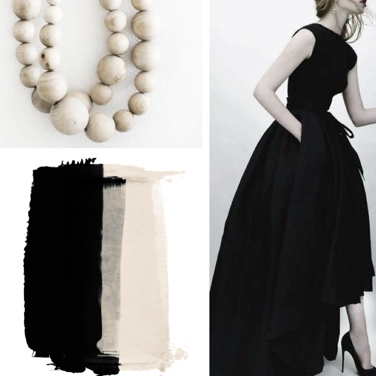 Black and Bone color board