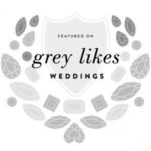 As seen in Grey Likes Weddings